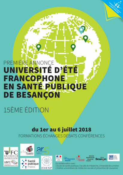 1re page du programme provisoire de l'université d'été en santé publique