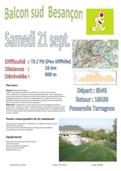 affiche rando besançon