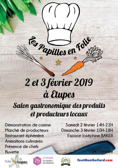 Salon gastronomique « Les papilles en folie »