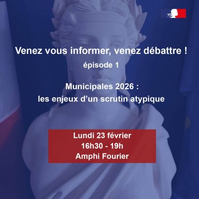 Municipales 2026: les grands enjeux d'un scrutin atypique - Venez en débattre à la Bouloie (conférence débat/vernissage/jeu de piste)