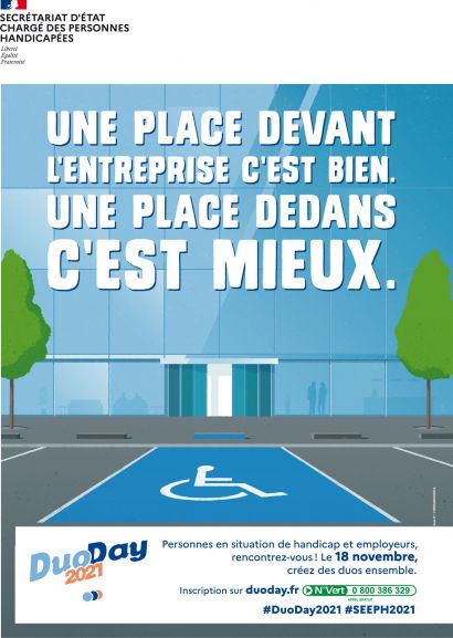 DuoDay2021 : mobilisons-nous pour l’emploi des personnes en situation de handicap.