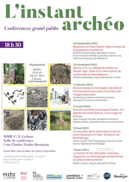 Programme de L'instant archéo 2022-2023