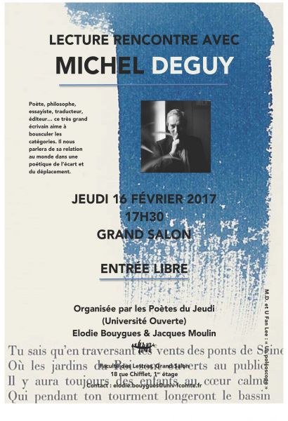 rencontre lecture Michel Deguy
