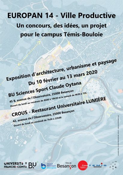vue aérienne de Besançon