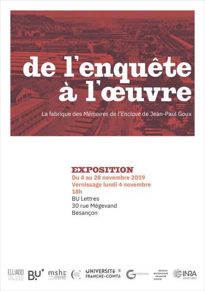 Exposition La frabrique des Mémoires de l'Enclave