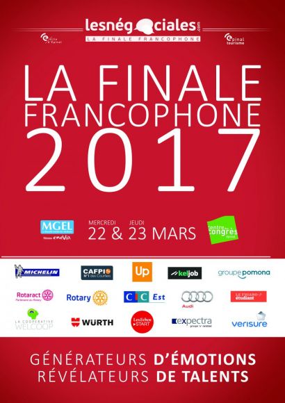 La finale des Négociales 2017 aura lieu les 22 et 23 mars à Epinal