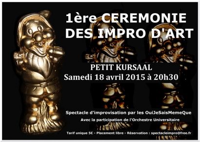 Affiche avec des statuettes