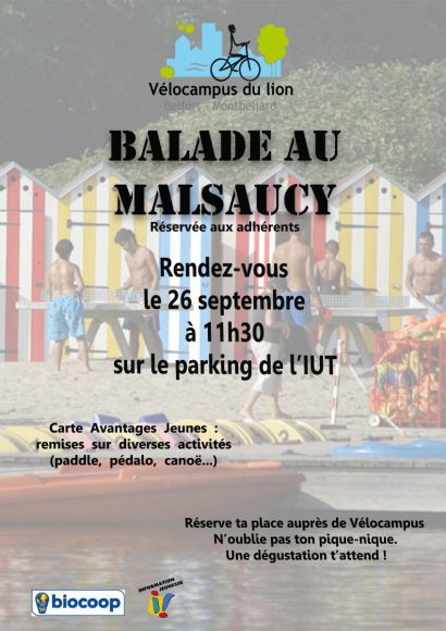 Balade au Malsaucy avec Vélocampus du lion: animations et bonne humeur