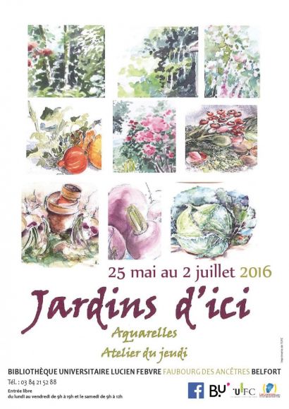 aquarelles de jardins