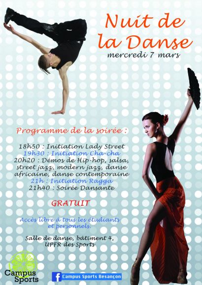 Affiche nuit de la danse