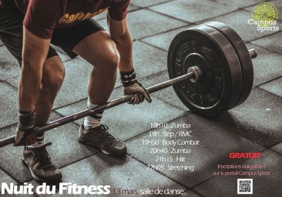 Affiche nuit du fitness 