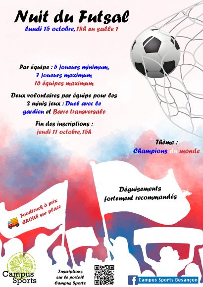 Affiche Nuit du Futsal