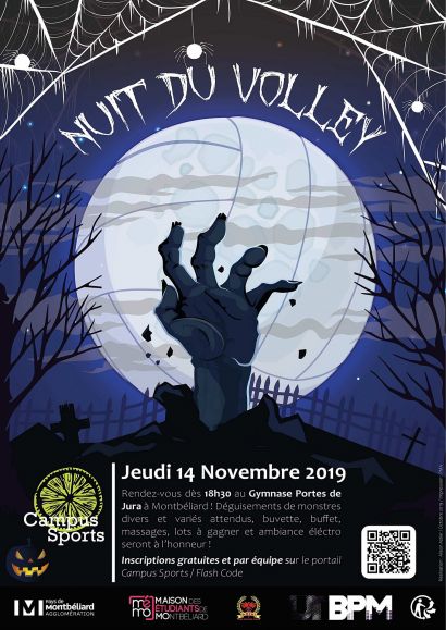 Affiche Nuit du Volley à Montbéliard