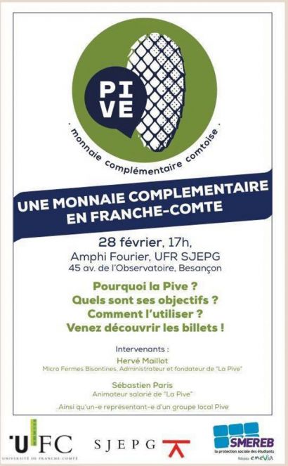 Affiche de la conférence sur la PIVE