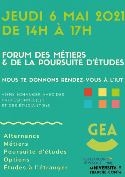 Affiche du forum des métiers