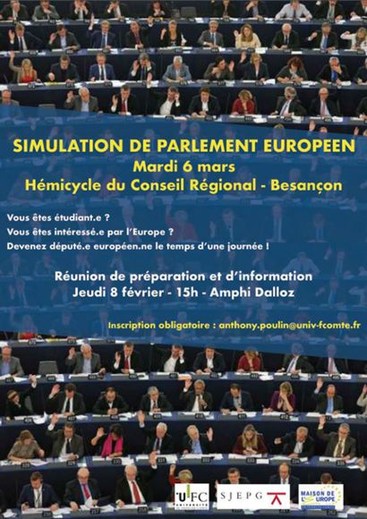 affiche simulation parlement européen