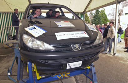 Simulateur d'accident de la route