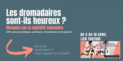 [JACES 2021] Les dromadaires sont-ils heureux ? Discours sur la sobriété volontaire