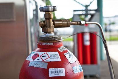 Une bonbonne d'hydrogène