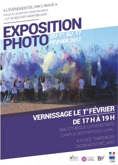 L'événementiel par l'image, une expo par les étudiants de l'IUT de Belfort-Montbéliard spécialisés dans l'événementiel