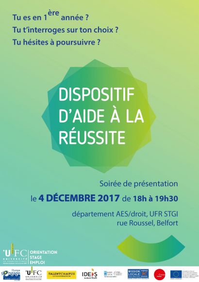 Soirée de présentation - aide à la réussite, Belfort