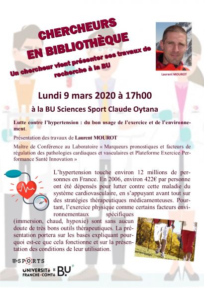 Affiche Un chercheur en BU - Christian Vivier