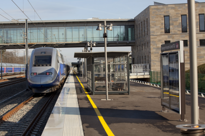 Vue de la gare Franche-Comté TGV