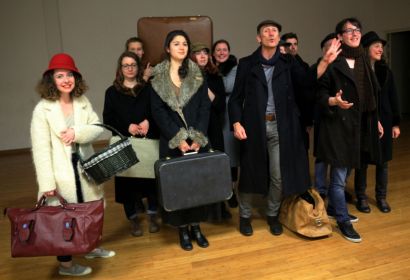Photo des comédiens du Théâtre universitaire