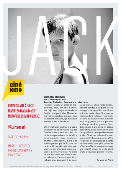 Affiche de la projection du film Jack