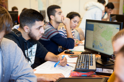 Les étudiants du département GLT en plein travail
