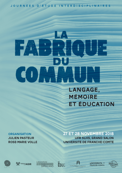 Affiche la fabrique du commun par Jacky Frossard