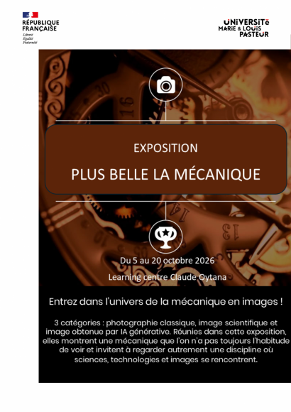 Entrez dans l'univers de la mécanique en images. 3 catégories : photographie classique, image scientifique et image obtenue par IA générative