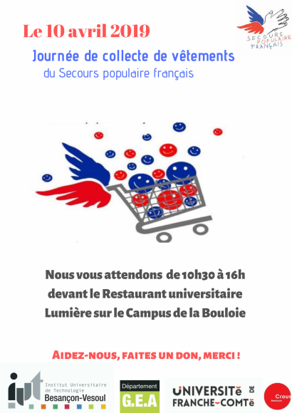 Affiche collecte vêtements SPF
