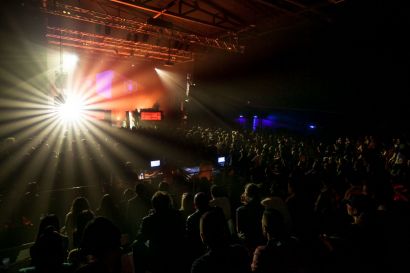 Photo prise pendant un concert à la Rodia