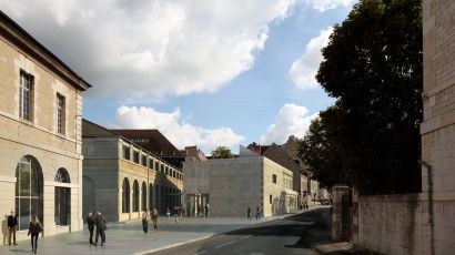 Vue du futur bâtiment de la MSHE