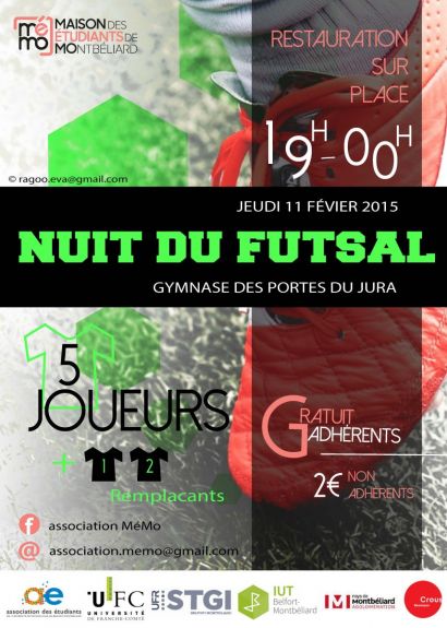 Nuit du futsal de la MéMO (Maison des étudiants de Montbéliard)
