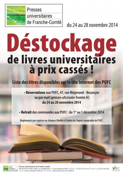 Affiche de l'opération destockage