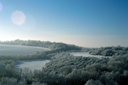Paysage sous la neige
