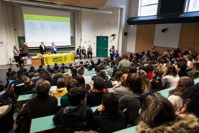 L'amphi pendant la remise de prix