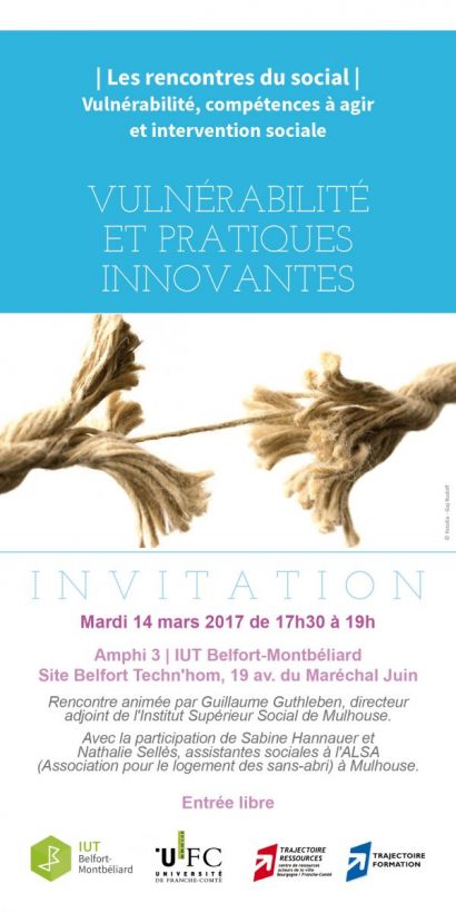 Rencontres du social à l'IUT de Belfort-Montbéliard: vulnérabilité et pratiques innovantes
