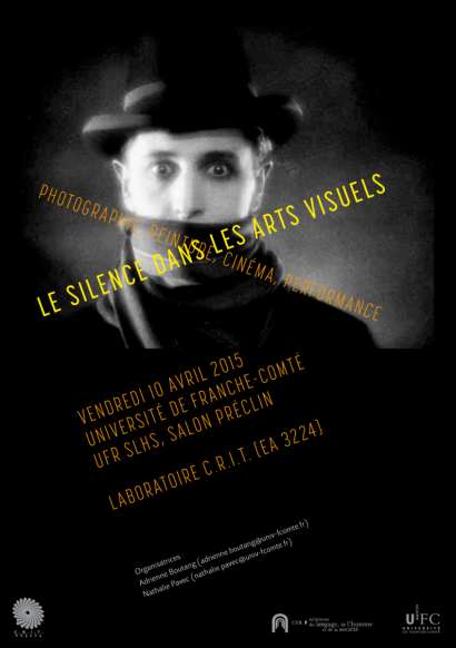 Affiche "Silence dans les arts visuels"