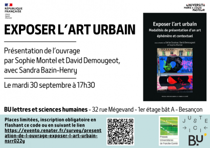 Couverture du livre et lien d'inscription pour la rencontre