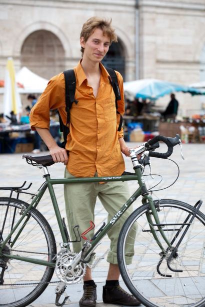 Photo de Quentin Pardonnet avec son vélo
