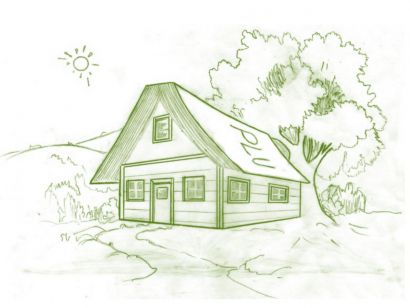 Dessin d'une maison 