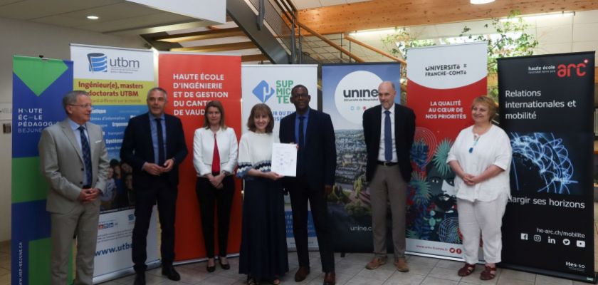 Les présidents des établissements de la Cds à Pontarlier.