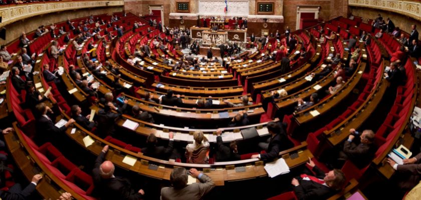 Panorama de l'hémicyle de l'assemblée nationale