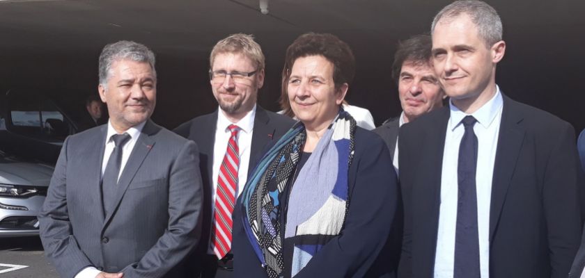 Photo de groupe : Jacques Bahi, Nicolas Chaillet, Frédérique Vidal, Jacques Grosperrin et Laurent Larger 