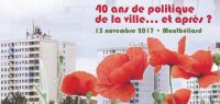 Conférence 40 ans de politique de la ville le 15 novembre 2017 à l'IUT de Belfort-Montbéliard