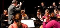 L'Orchestre universitaire pendant un concert