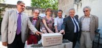 Pose de la première pierre de la MSHE
